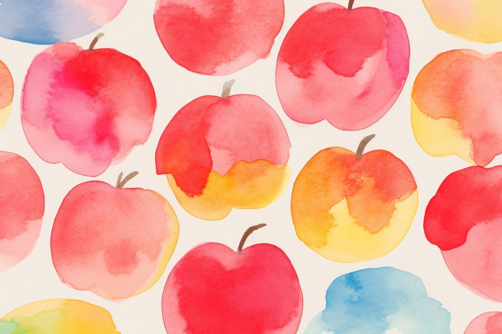 Apples backgrounds paint fruit.