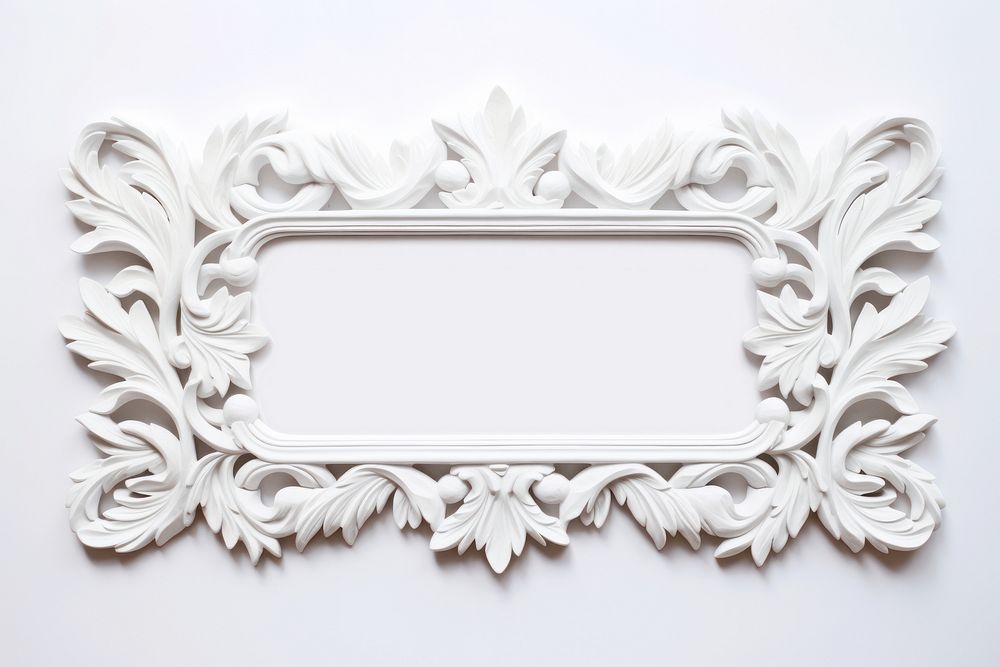 White frame vintage white background decoration rectangle.