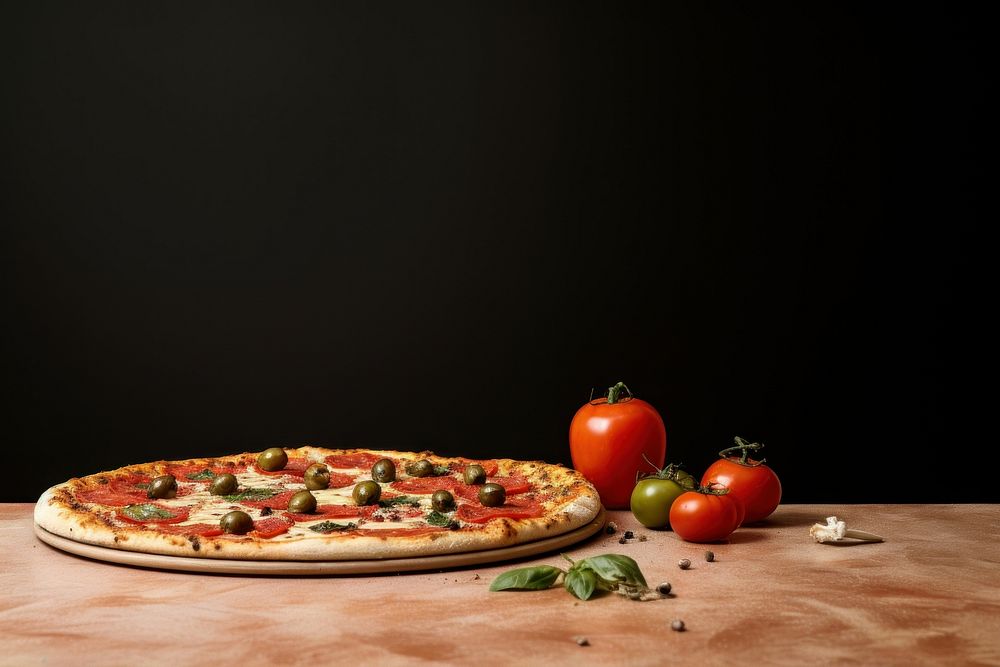 Pizza table food mozzarella.