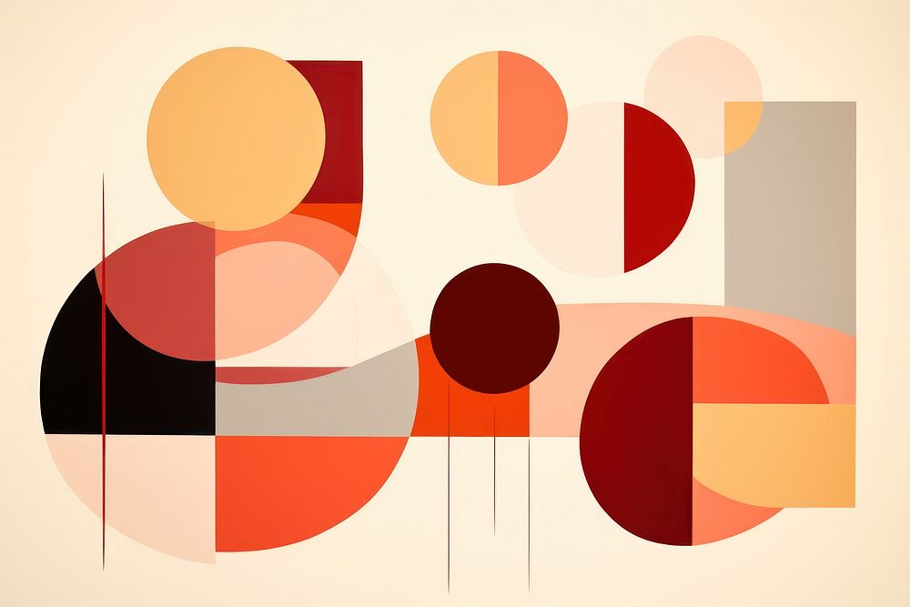 Geometric shapes abstract graphics art.