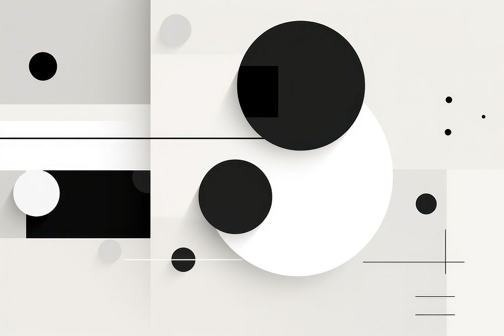 Abstract geometric shapes backgrounds black white.
