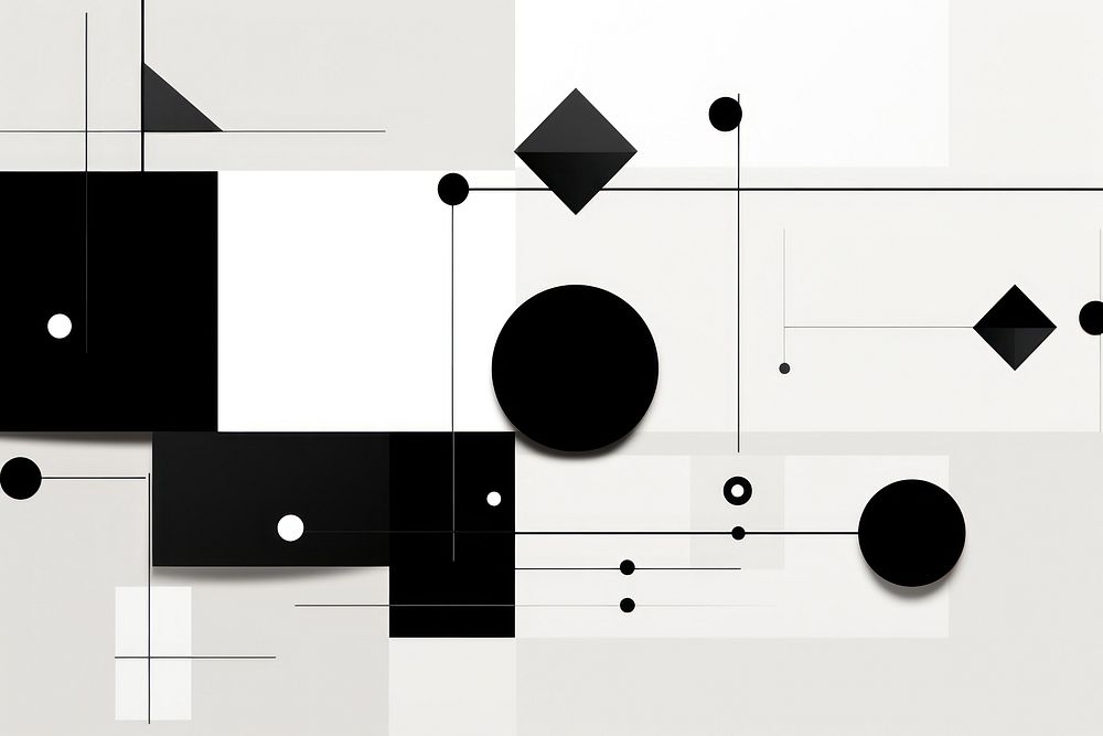 Abstract geometric shapes backgrounds diagram black.