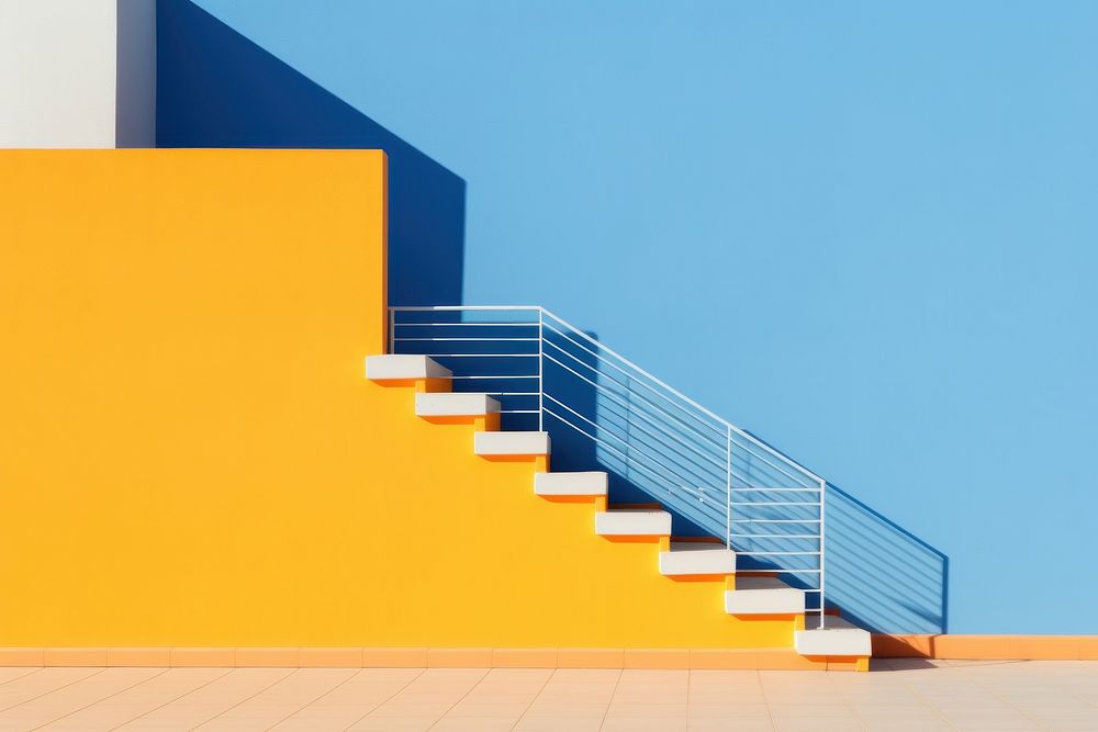 Architecture patterns backgrounds staircase handrail.