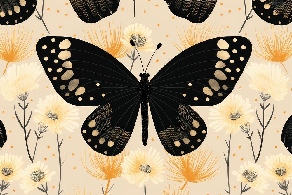 Butterfly pattern backgrounds animal insect.