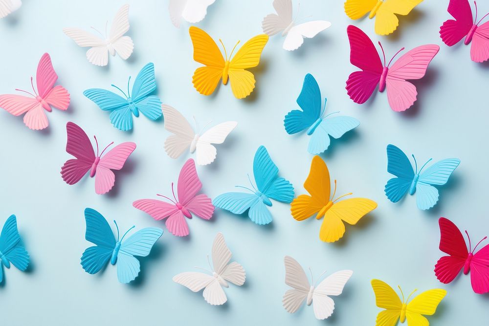 Butterflies on background backgrounds petal creativity.
