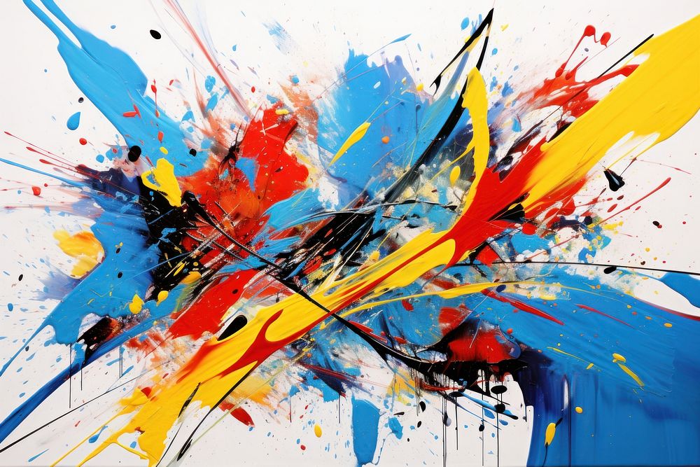 Colorful painting art abstract.
