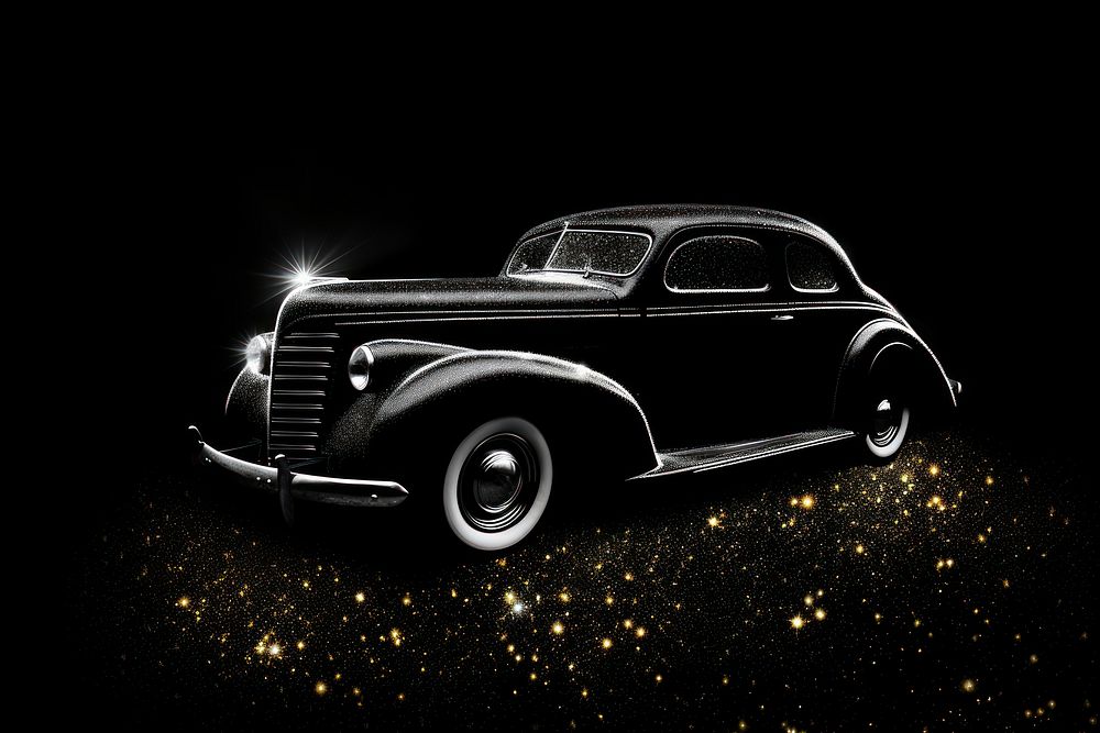 Classic Car sparkle car vehicle light.