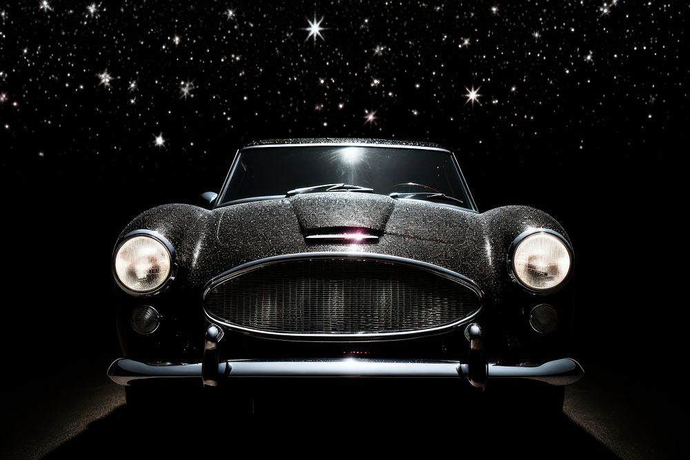 Classic Car sparkle car headlight vehicle.