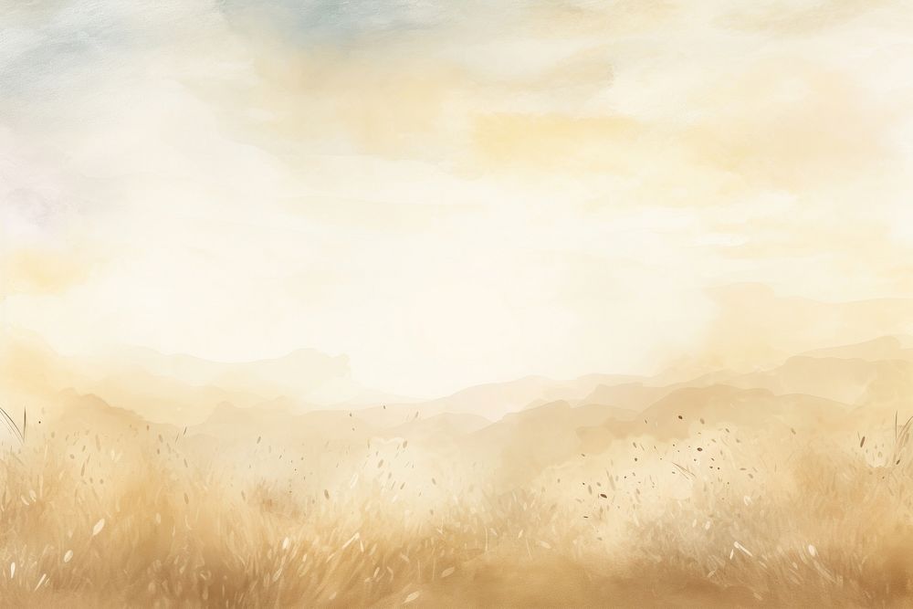Field watercolor background backgrounds outdoors painting.