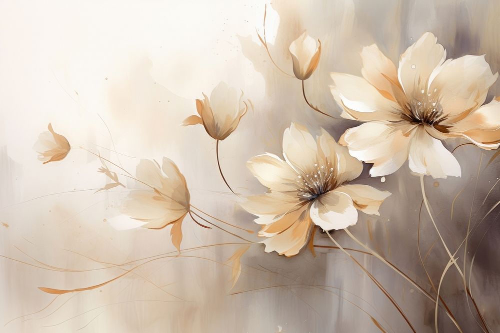 Flower in spring watercolor background painting backgrounds pattern.