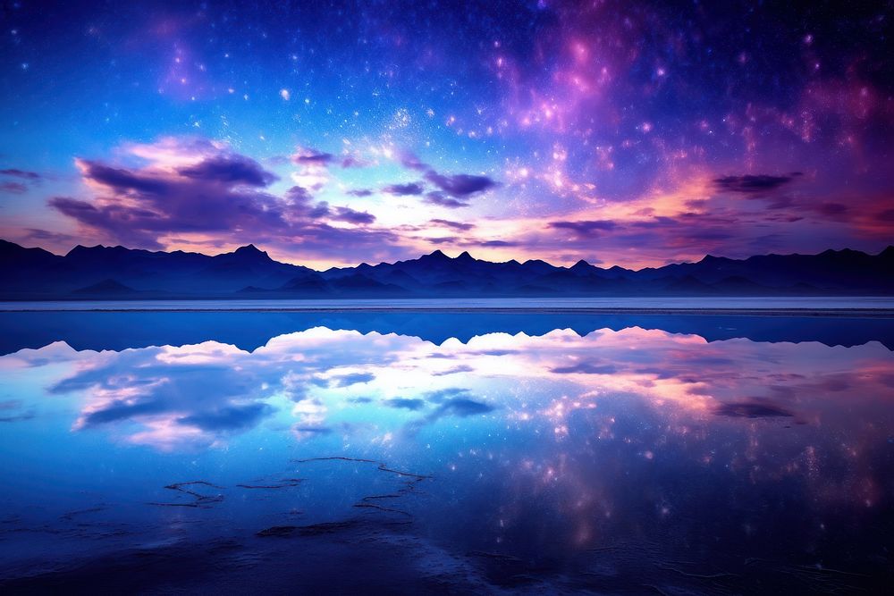 Galaxy background landscape outdoors nature.