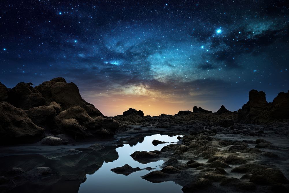 Galaxy background landscape astronomy outdoors.
