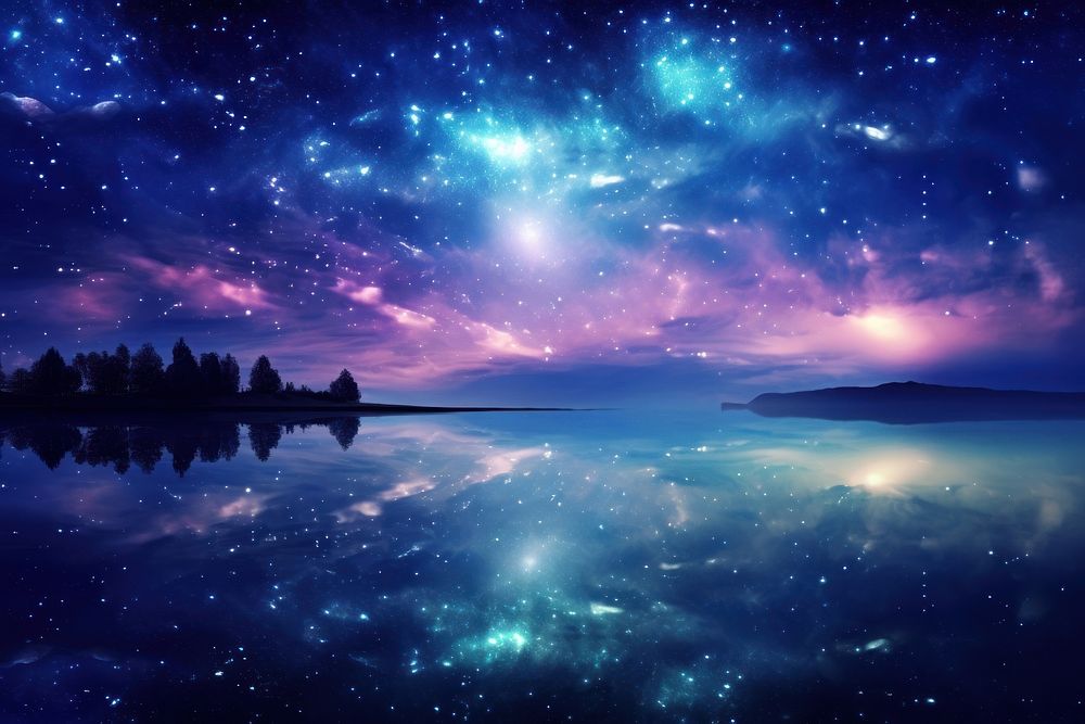 Galaxy background landscape outdoors nature.