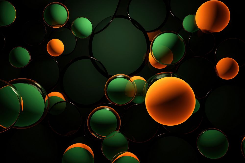 Green and Orange Circle backgrounds pattern circle.