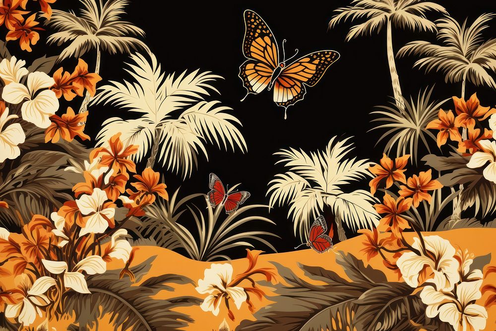 Hawaiian butterfly pattern outdoors invertebrate.