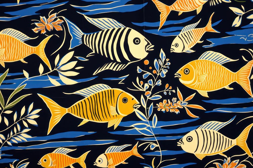 Pattern fish animal art.