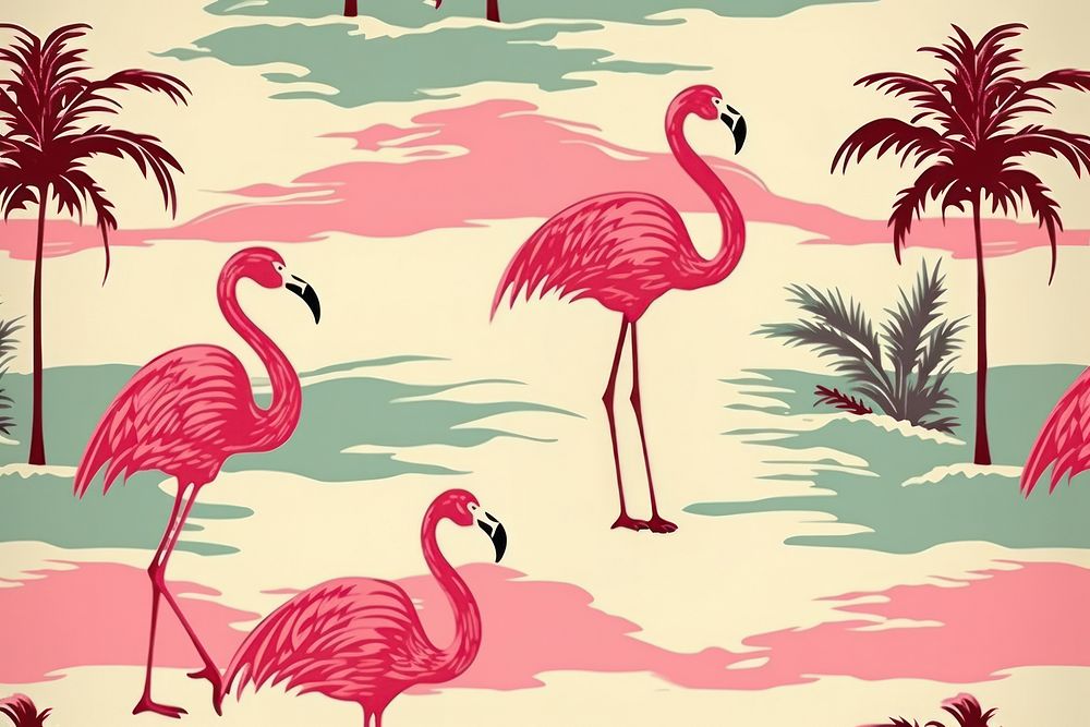 Hawaiian Flamingo flamingo pattern animal.