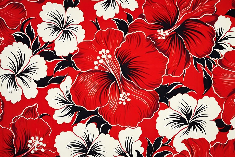 Hawaiian Hibiscus hibiscus pattern flower.