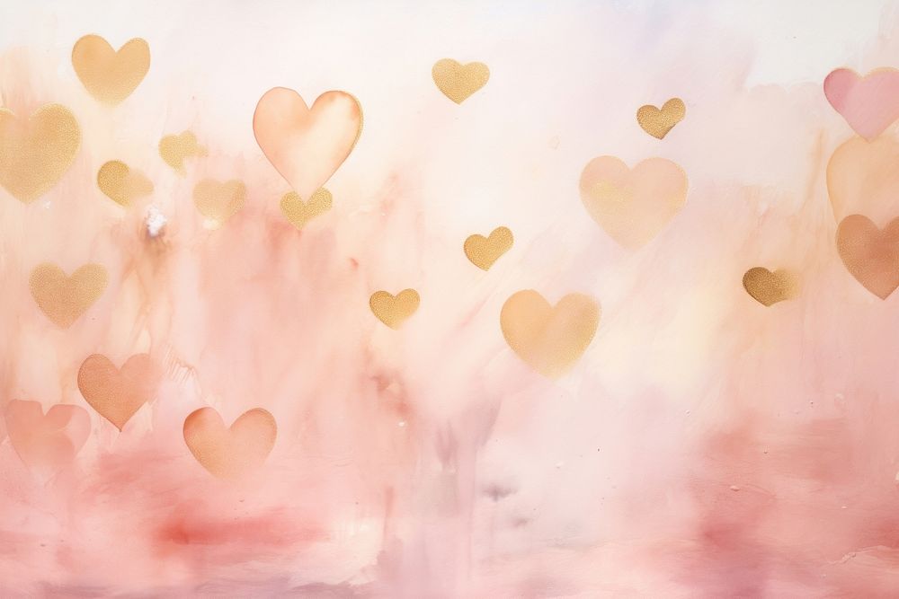 Hearts watercolor background backgrounds petal pink.