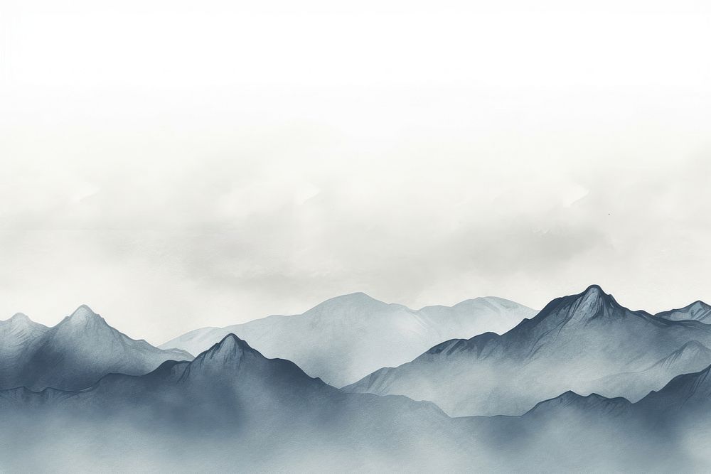 Japanese Art mountainous backgrounds nature mist.