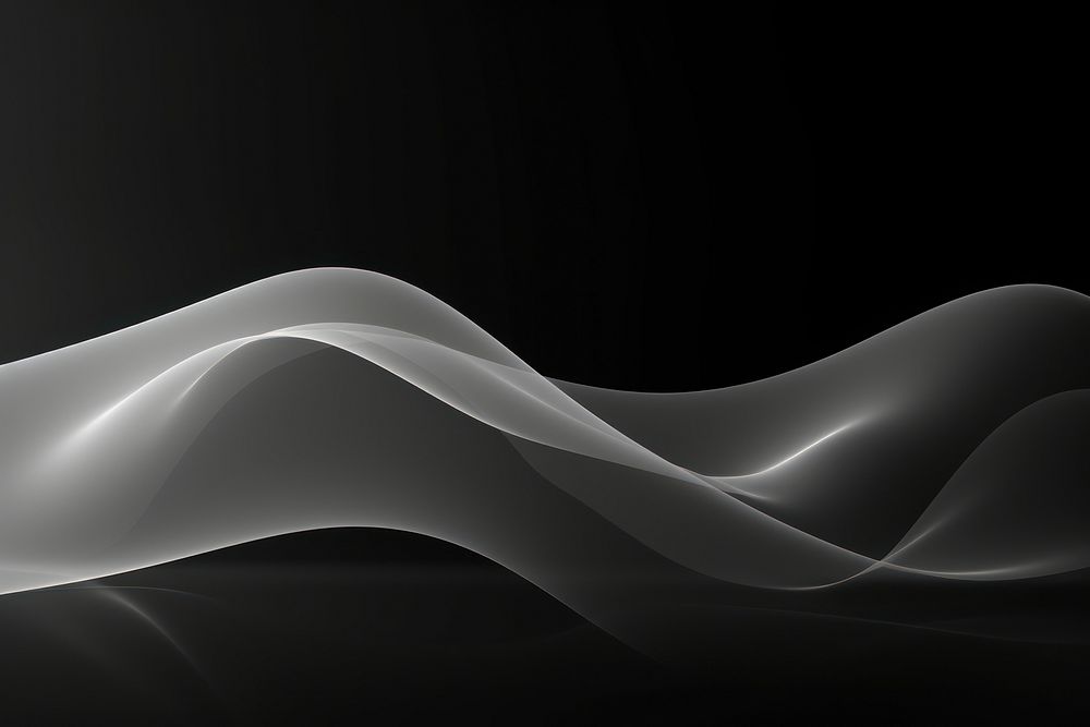 Wave on black and white background backgrounds futuristic abstract.