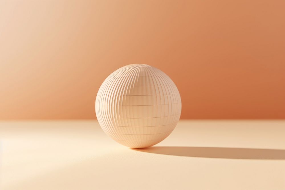 Globe on light background sphere simplicity cantaloupe.