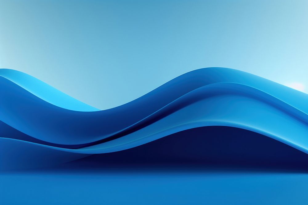 3D rendered blue waves backgrounds simplicity technology.