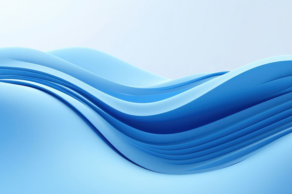 3D rendered blue waves backgrounds technology abstract.