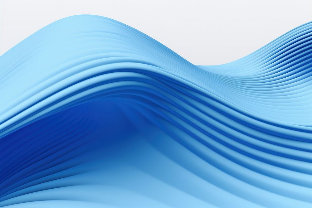 3D rendered blue waves nature backgrounds technology.