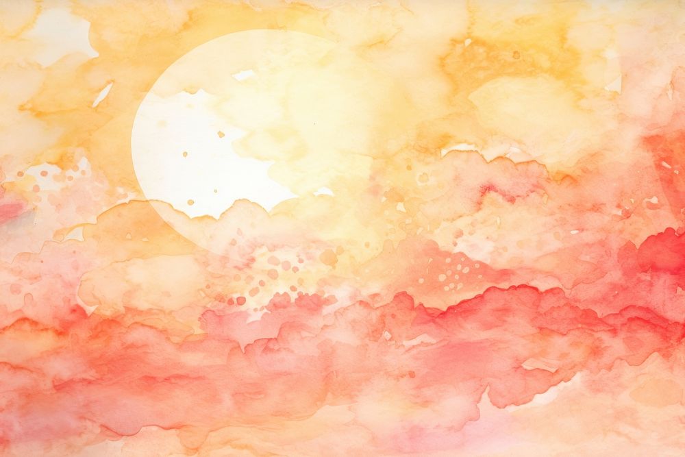 Ocean and sunset watercolor background painting backgrounds outdoors.