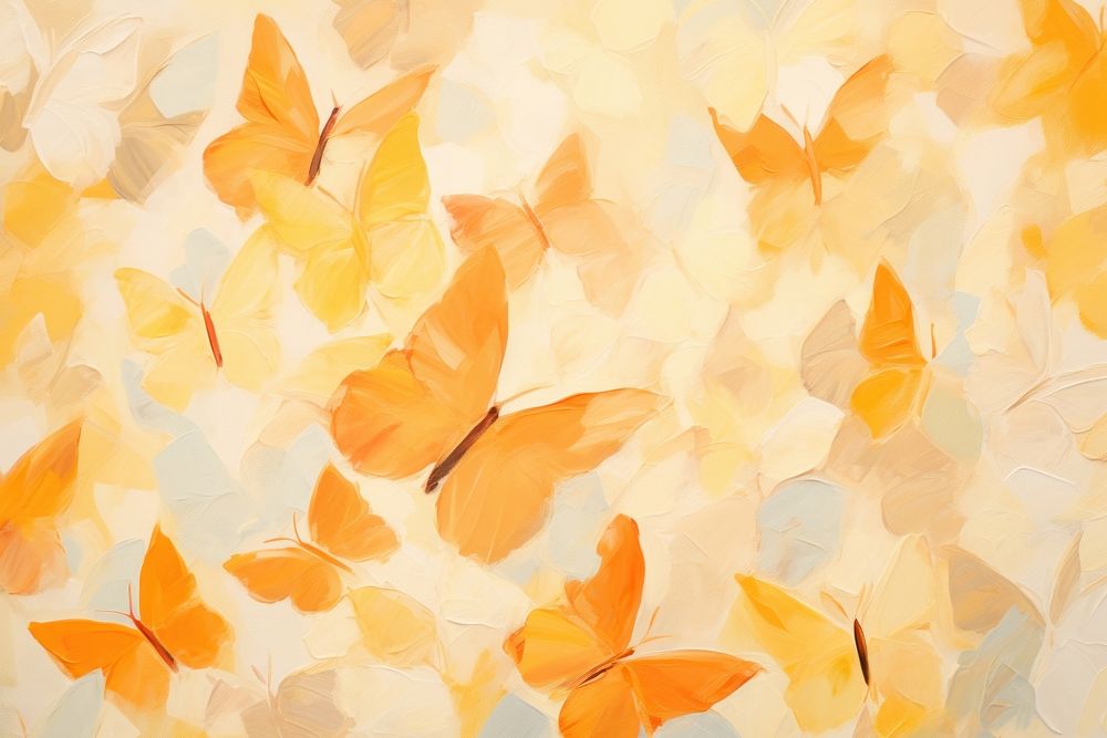 Oil painting subtle orange and yellow tone backgrounds abstract pattern.