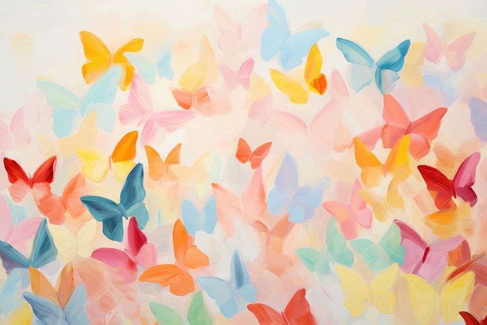 Butterflies pattern painting backgrounds abstract.