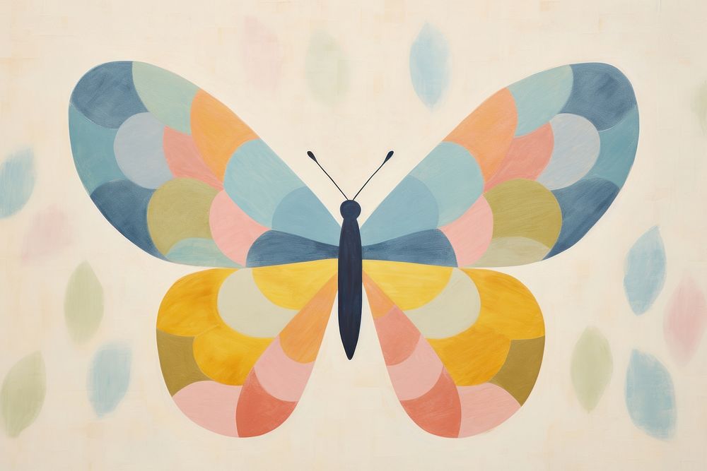 Butterfly pattern painting backgrounds insect.
