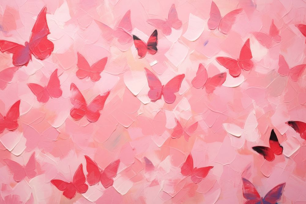Butterflies pattern backgrounds painting petal.