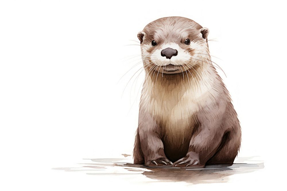 Otter wildlife mammal animal.
