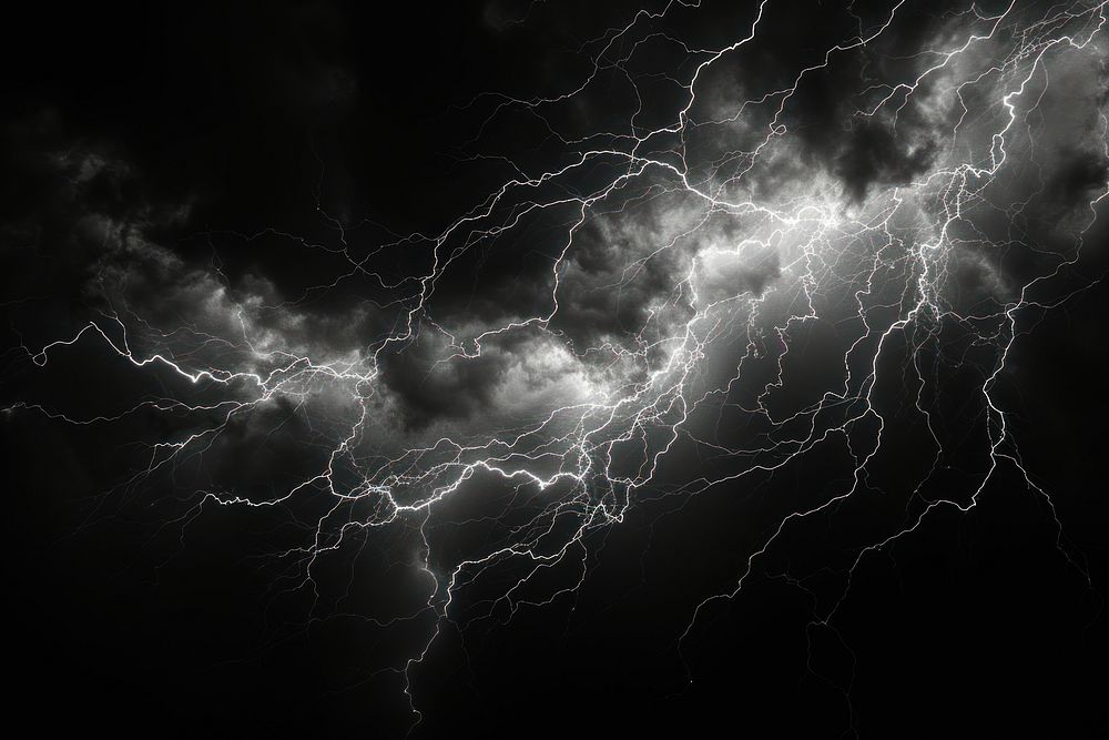 Thunder storm thunderstorm backgrounds lightning.