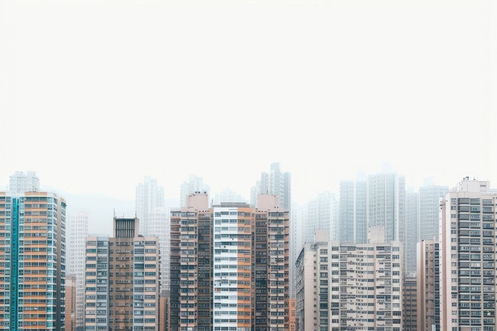 Apartment in Hongkong architecture cityscape building.
