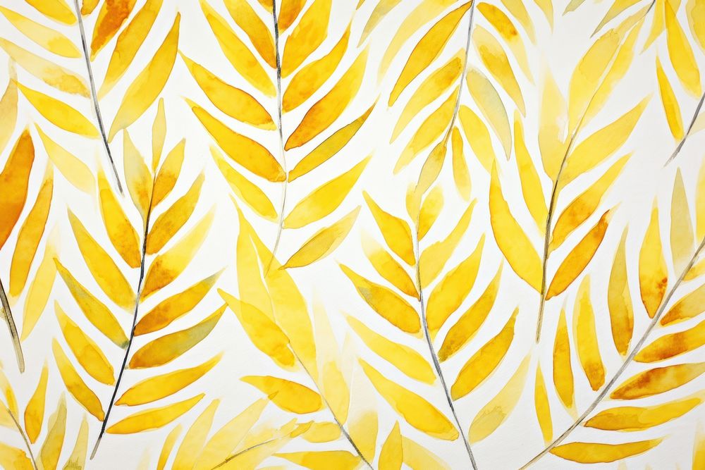 Plam leaves watercolor background backgrounds pattern plant.