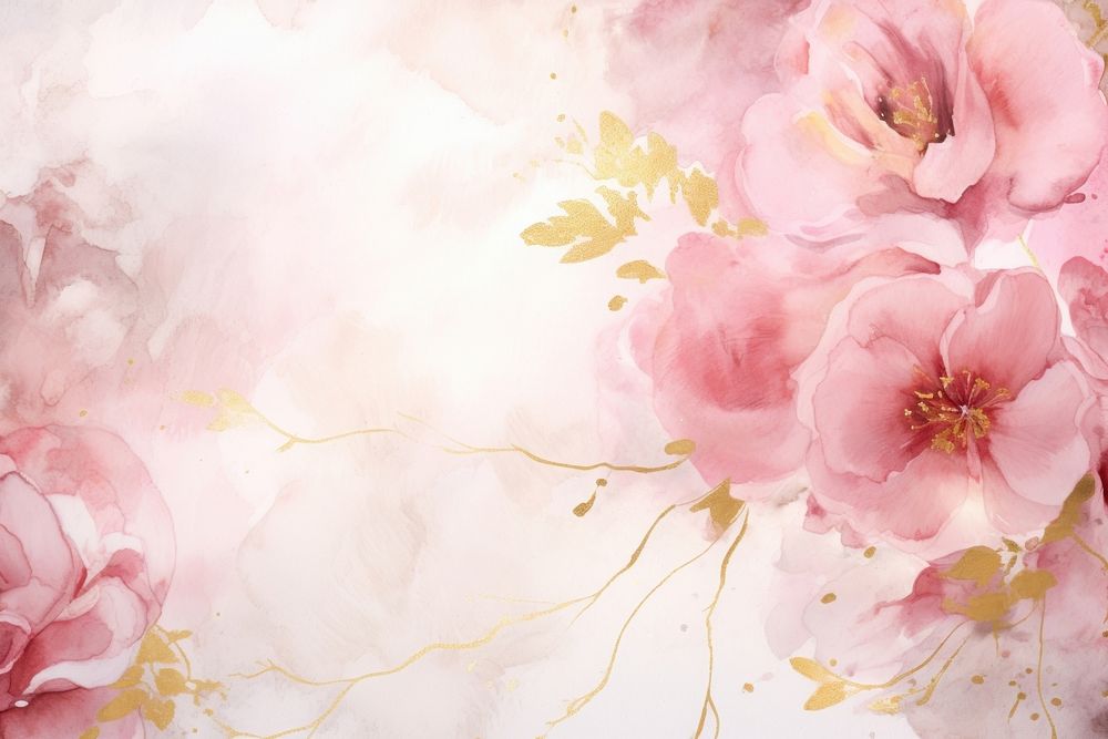 Roses watercolor background backgrounds painting blossom.