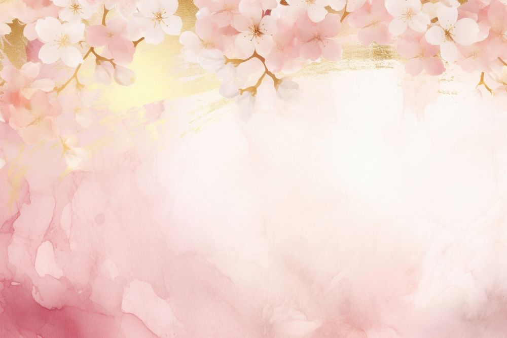 Sakura petal watercolor background backgrounds outdoors blossom.