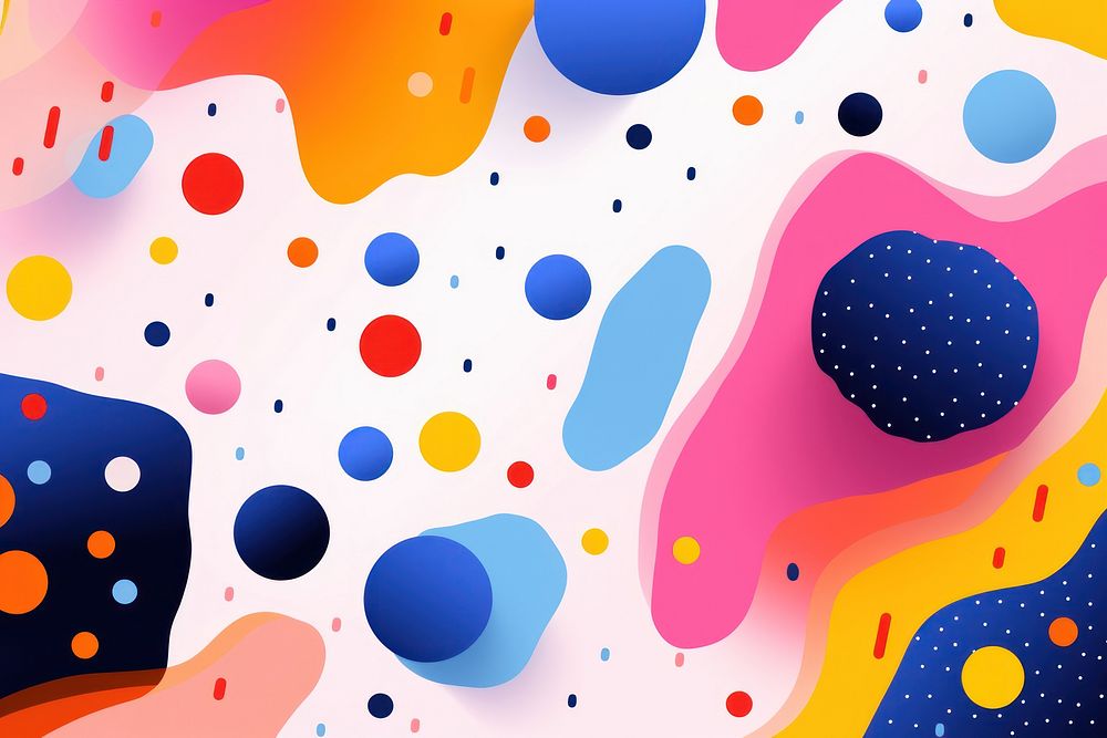 Colorful abstract confetti pattern.