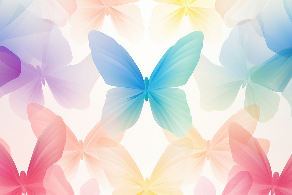 Butterfly pattern backgrounds bright nature.