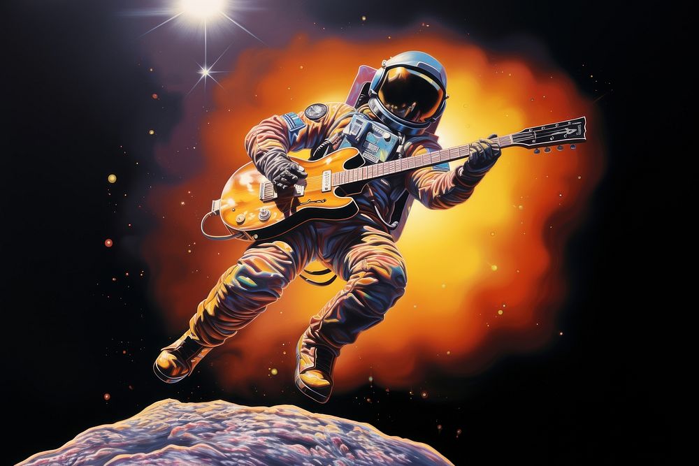 Astronaut astronaut musician helmet.