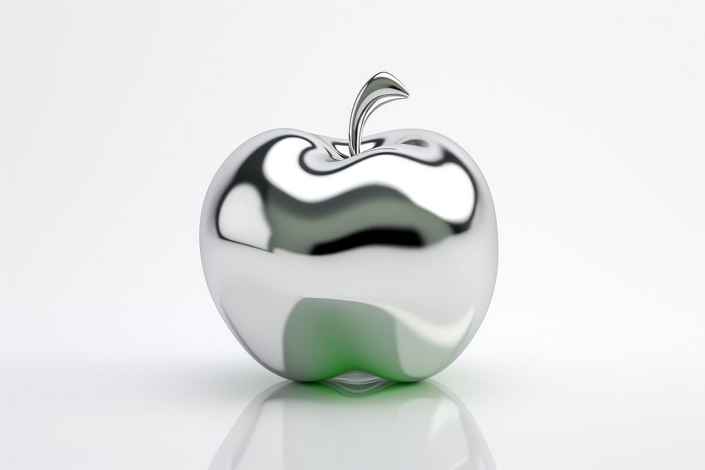 3d render of a apple in surreal abstract style fruit food accessories.