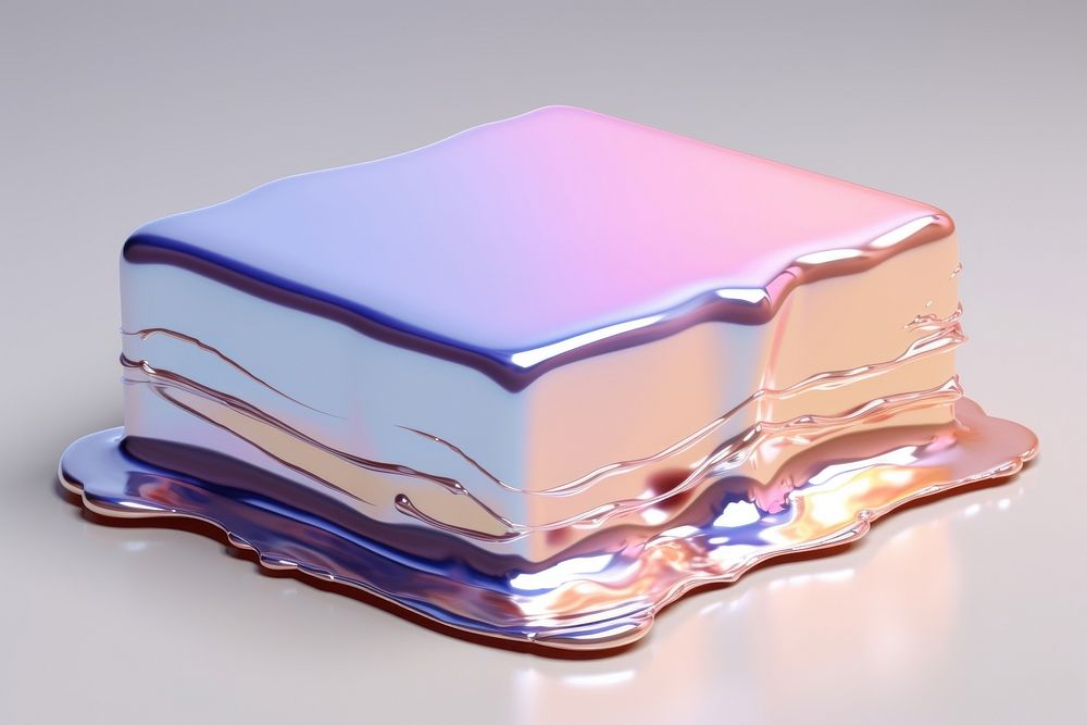 3d render of a cake in surreal abstract style simplicity reflection mineral.