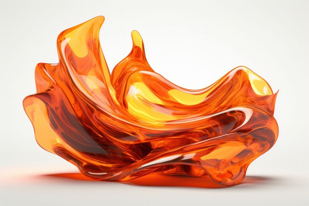 3d render of a fire in surreal abstract style white background accessories accessory.