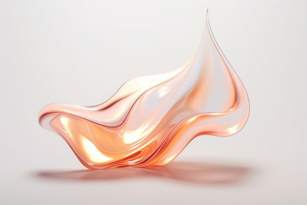 3d render of a flame in surreal abstract style illuminated accessories simplicity.