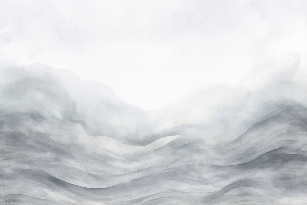 Aesthetic gray wave backgrounds nature sketch.