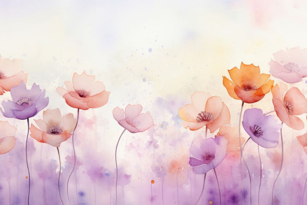 Flower and spring backgrounds painting blossom.