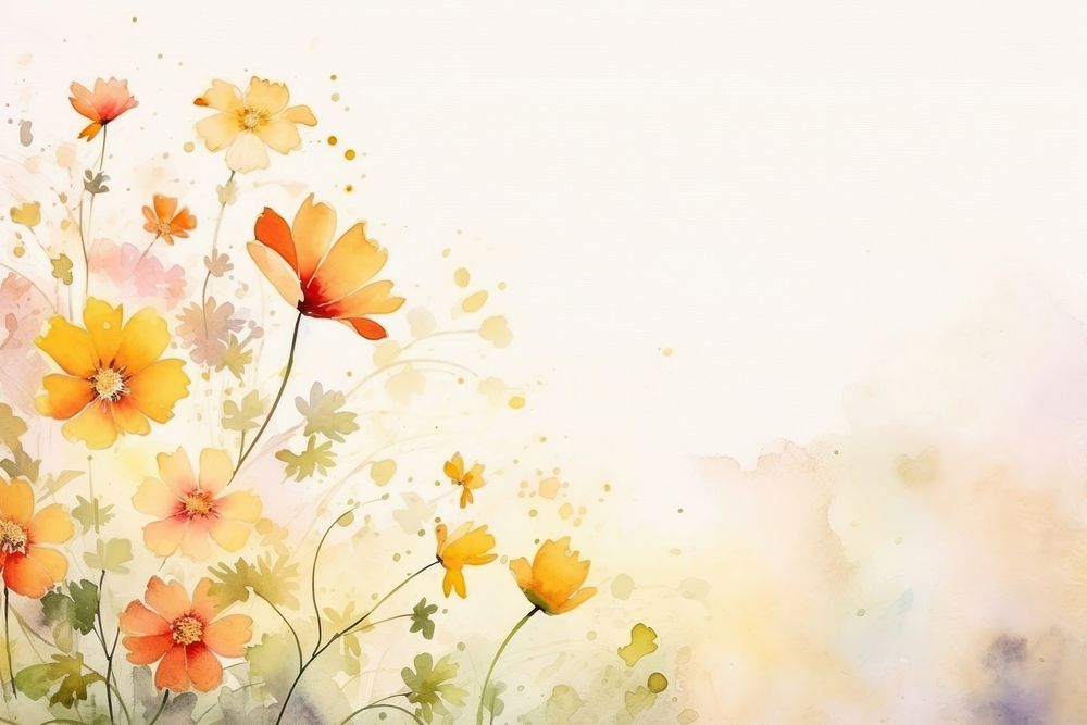 Flower and spring backgrounds painting pattern.